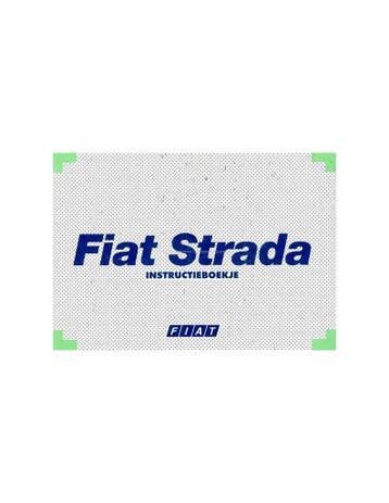 2000 FIAT STRADA INSTRUCTIEBOEKJE NEDERLANDS, Ophalen of Verzenden