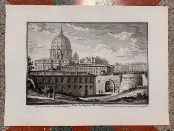 Giuseppe Vasi (1710-1782) - Porta Cavalleggeri e Posterula