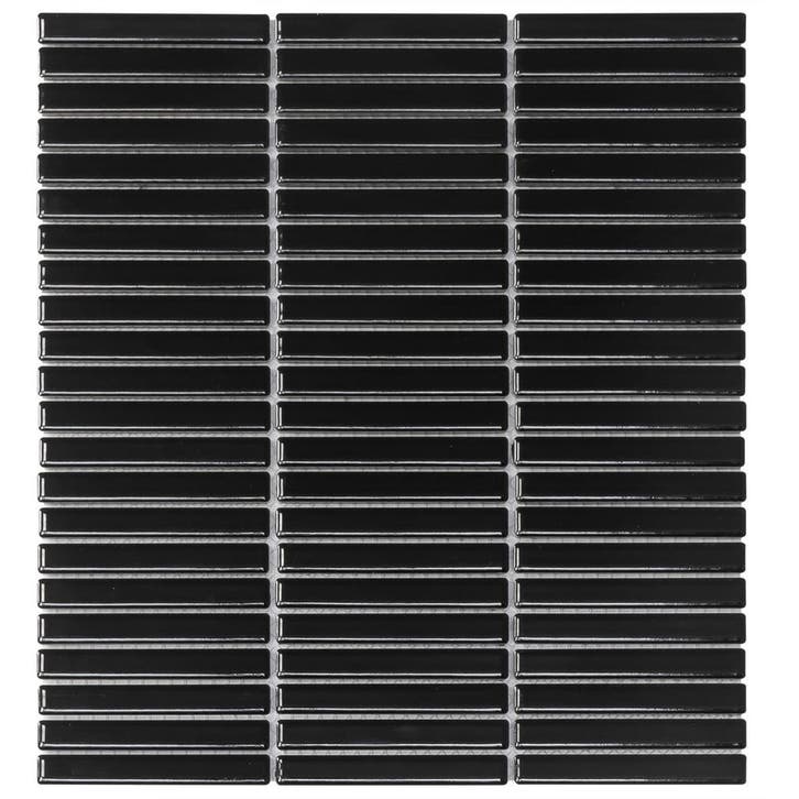 Wand Mozaïek Tegels Kitkat Factory Keramiek Zwart Glans -.., Doe-het-zelf en Bouw, Tegels, 20 tot 40 cm, 20 tot 40 cm, 10 m² of meer