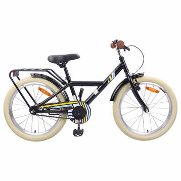 vidaXL Kinderfiets 20 Inch voor 6-11 jaar oud Zwart, Verzenden, Nieuw
