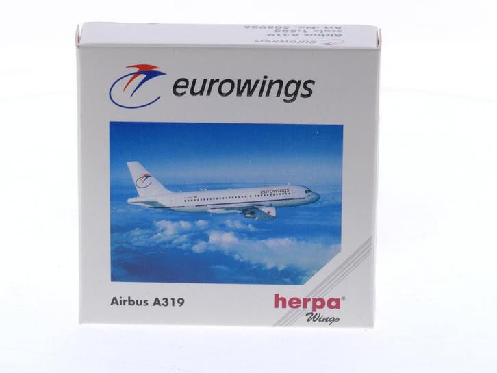 Schaal 1:500 Herpa 508926 Airbus A319 Eurowings Reg. NA #..., Hobby & Loisirs créatifs, Modélisme | Avions & Hélicoptères, Enlèvement ou Envoi