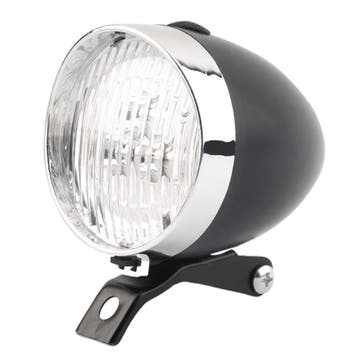 Koplamp Fiets Classic Zwart - Fietsverlichting - Classic - 3, Fietsen en Brommers, Fietsaccessoires | Overige Fietsaccessoires