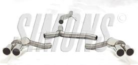 Simons uitlaatsyteem Duplex vanaf downpipe: RVS | Audi A4/A5, Verzenden, Nieuw