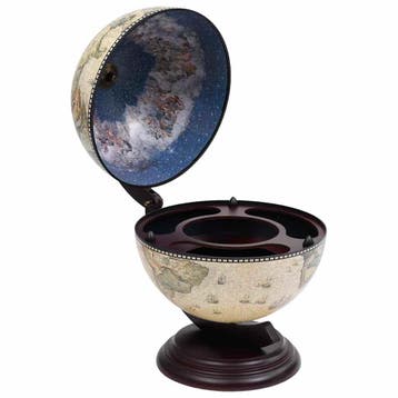 vidaXL Globebar tafelmodel eucalyptushout groen, Huis en Inrichting, Verzenden, Nieuw