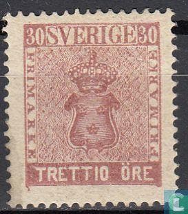 Zweden - Staatswapen - 1858, Verzenden