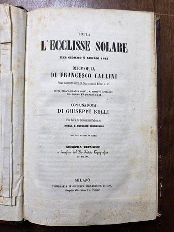 Carlini, Belli, Piola, Buzzetti e Majocchi - Miscellanea