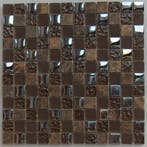 Wand Mozaïek Tegels Factory Glas Toscane Bruin - Matje 30.., Ophalen of Verzenden, Wandtegels