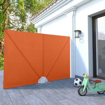 vidaXL Terrasscherm inklapbaar 240x160 cm terracottakleurig, Tuin en Terras, Verzenden, Nieuw