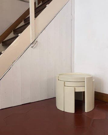 Cassina - Gianfranco Frattini - Tables gigognes - 780 - Bois