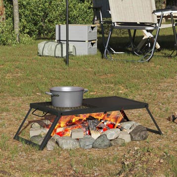 vidaXL Vouwbare Camping Grill Zwart 31,5 x 26,5 x 4 cm, Verzenden