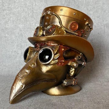 Beeld, “Plague Doctor” - 16.5 cm - Hars