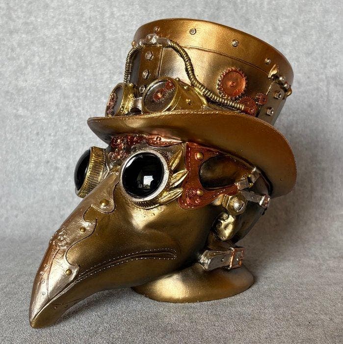 Beeld, “Plague Doctor” - 16.5 cm - Hars, Antiek en Kunst, Curiosa en Brocante