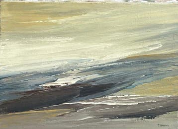 Terry Haass (1923-2016) - Abstraction grise et beige (Vendu