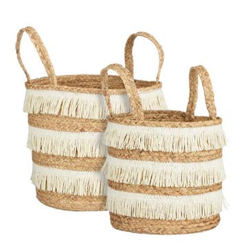 2dekans | Mica Decorations Opbergmanden Set van 2 –, Huis en Inrichting, Woonaccessoires | Schalen en Manden, Ophalen of Verzenden