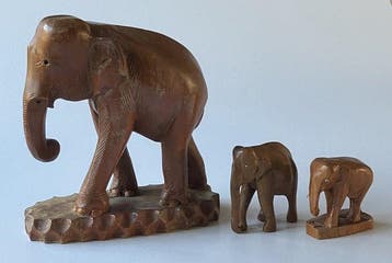 Figuur - Olifanten (24) - Hout