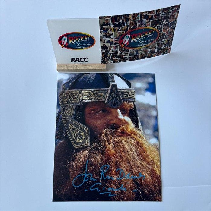 Lord of the Rings - Signed by John Rhys Davies, Verzamelen, Film en Tv