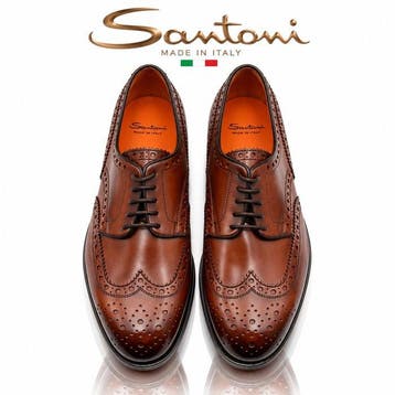 Santoni - Veterschoenen - Maat: EU 40.5 - Nieuw in doos