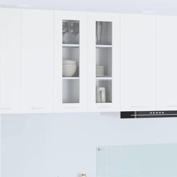 vidaXL Hangkast met opslag Wit 60 x 31 x 80 cm Bewerkt hout, Verzenden, Nieuw