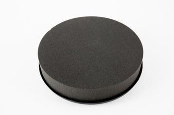 Oasis® eychenne® all black™ kussen 38 cm per stuk zwart, Nieuw