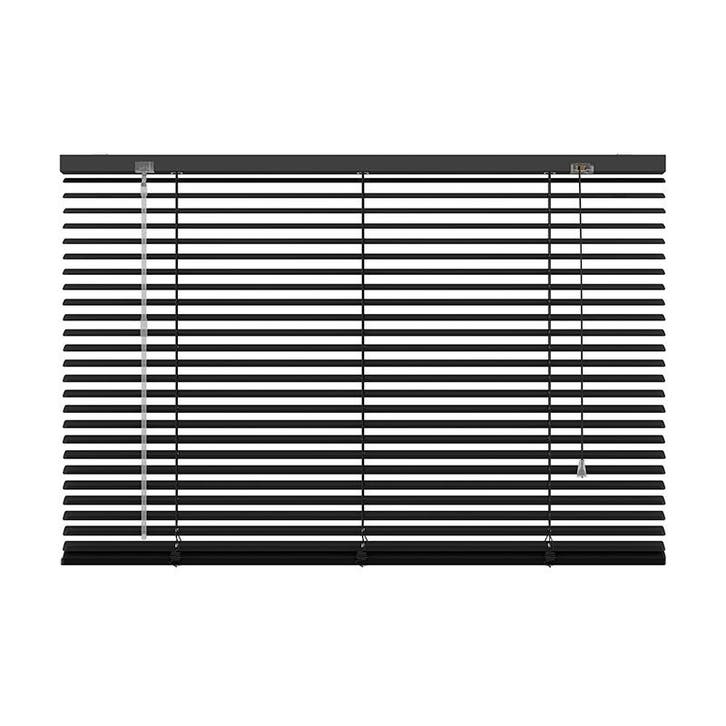 aluminum jaloezie - 120x130 cm (bxh) - 25 mm - mat zwart, Huis en Inrichting, Stoffering | Gordijnen en Lamellen, Verzenden