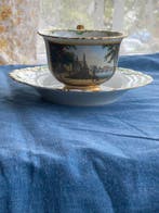 Meissen - Kop en schotel - Porselein - Brühlsche Terrasse,