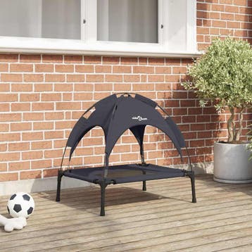 vidaXL Hondenbed Zwart 62 x 48 x 61 cm Staal, Verzenden