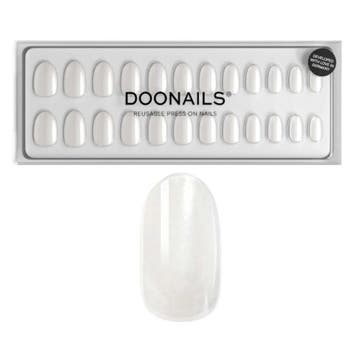 Doonails - Soft Gel Press Ons - Milkshake Medium Round, Verzenden, Nieuw