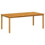 vidaXL Tuintafel 200x100x74 cm massief acaciahout, Tuin en Terras, Tuintafels, Verzenden, Nieuw