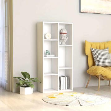 vidaXL Boekenkast 50x25x106 cm bewerkt hout wit, Verzenden