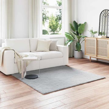 vidaXL Antislip vloerkleed van imitatie konijnenbont OLITE, Verzenden