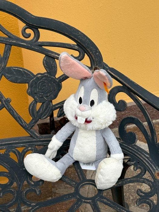 Steiff: Bugs Bunny van Looney Tunes, pluche, EAN 024672 - 1, Antiquités & Art, Antiquités | Jouets
