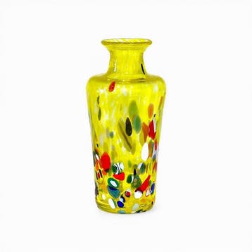 Vase - Verre de Murano - Taches et murrines