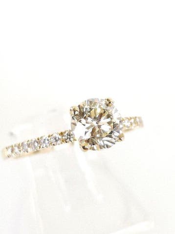 Bague de fiançailles - 14 carats Or jaune - 1.15ct. tw.