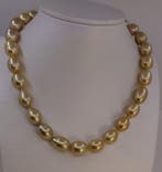 Zonder minimumprijs - Halsketting - 14 karaat Geel goud, PSL, Nieuw