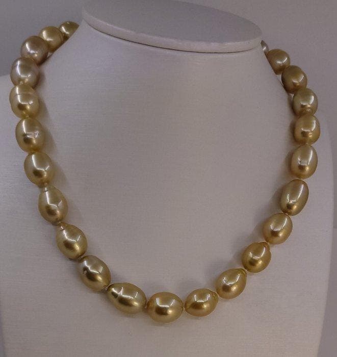 Zonder minimumprijs - Halsketting - 14 karaat Geel goud, PSL, Handtassen en Accessoires, Kettingen