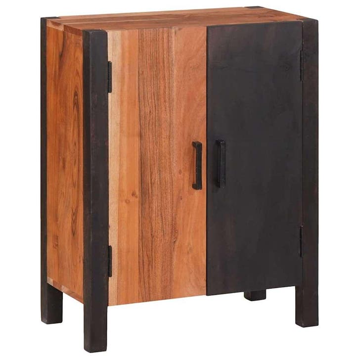 vidaXL Dressoir Bruin 55 x 30 x 75 cm Massief Acacia Hout, Huis en Inrichting, Kasten | Dressoirs, Nieuw, Verzenden
