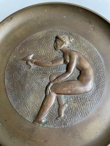 Ildfast - Bord - Brons, Antiek en Kunst