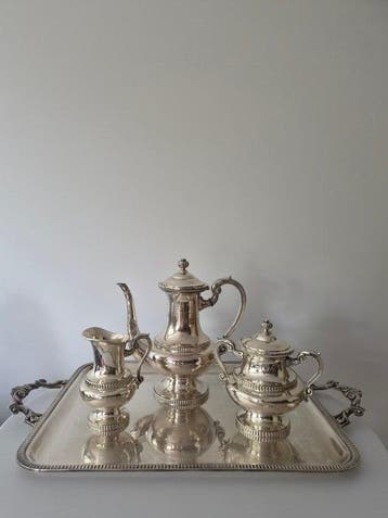 Wiskemann - Koffie- en theeservies (4) - Antique 4-Piece, Antiek en Kunst