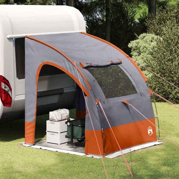 vidaXL Achterkleptent -persoons 194 x 180 x 210 cm Grijs en, Verzenden, Nieuw