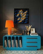 Maria Ruisi - Obsidian Dual Flow –2-in-1 Sculptural Artwork