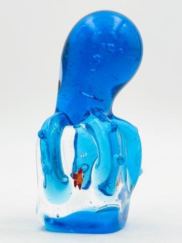 Handmade Murano glass - Sculpture, Polpo sopra la boccia - 7