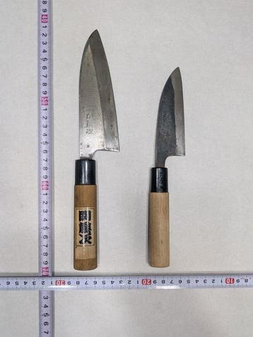 Couteau de cuisine - Acier, Bois - Japon - Couteau Deba, Antiek en Kunst, Antiek | Keukengerei