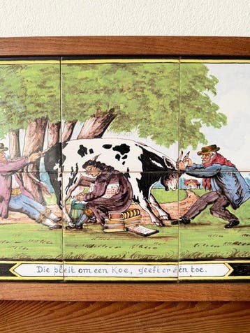 Tegeltableau - Plaquette - Aardewerk
