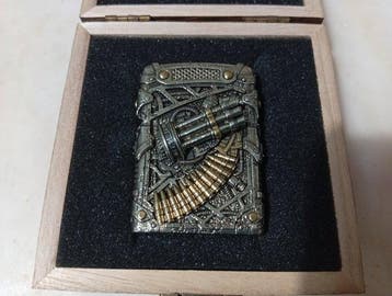 Zippo - Gatling Relief – 2023 – Caixa de Madeira - Aansteker, Nieuw