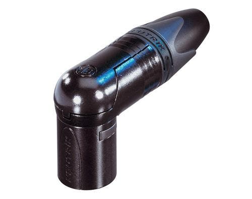 Neutrik XLR 4p male haaks zwart, TV, Hi-fi & Vidéo, Câbles audio & Câbles de télévision, Enlèvement ou Envoi