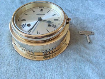 Klok - Messing - 2000-2010, Antiek en Kunst, Curiosa en Brocante