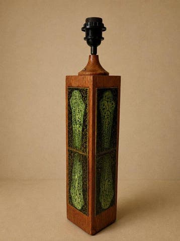 Lampe de table - Bois, Céramique, Antiquités & Art