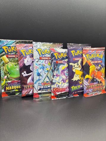 Pokémon - 6 Booster pack - Mixed Booster Pack Lot