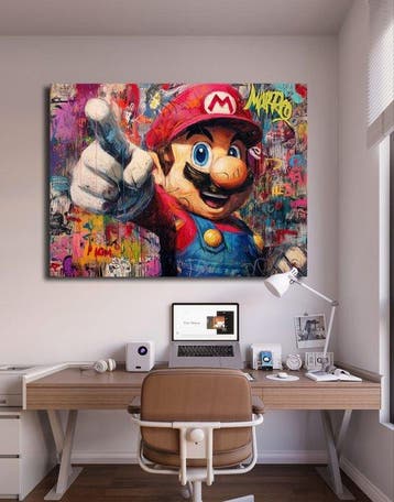 Canvas Fit - Alberto Ricardo - Mario Pop: El Héroe del Muro, Nieuw