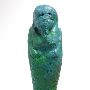 Oud-Egyptisch Faience Shabti, Antiek en Kunst